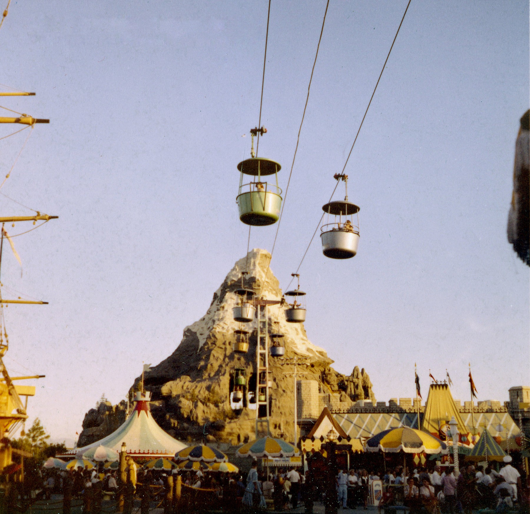 Archival view of Fantasyland at Disneyland on November 26, 1959